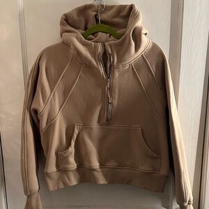 Tan Half-Zip Sweater